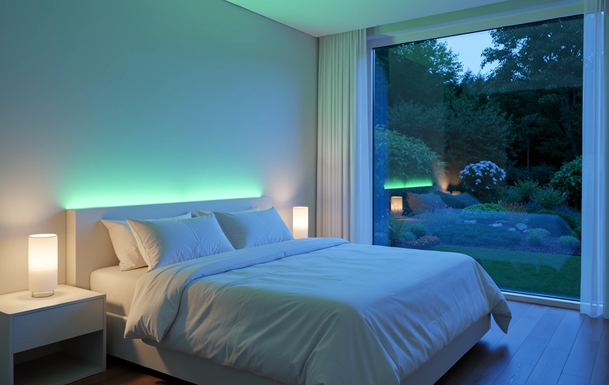 Ruhevolles Schlafzimmer für optimale Regeneration